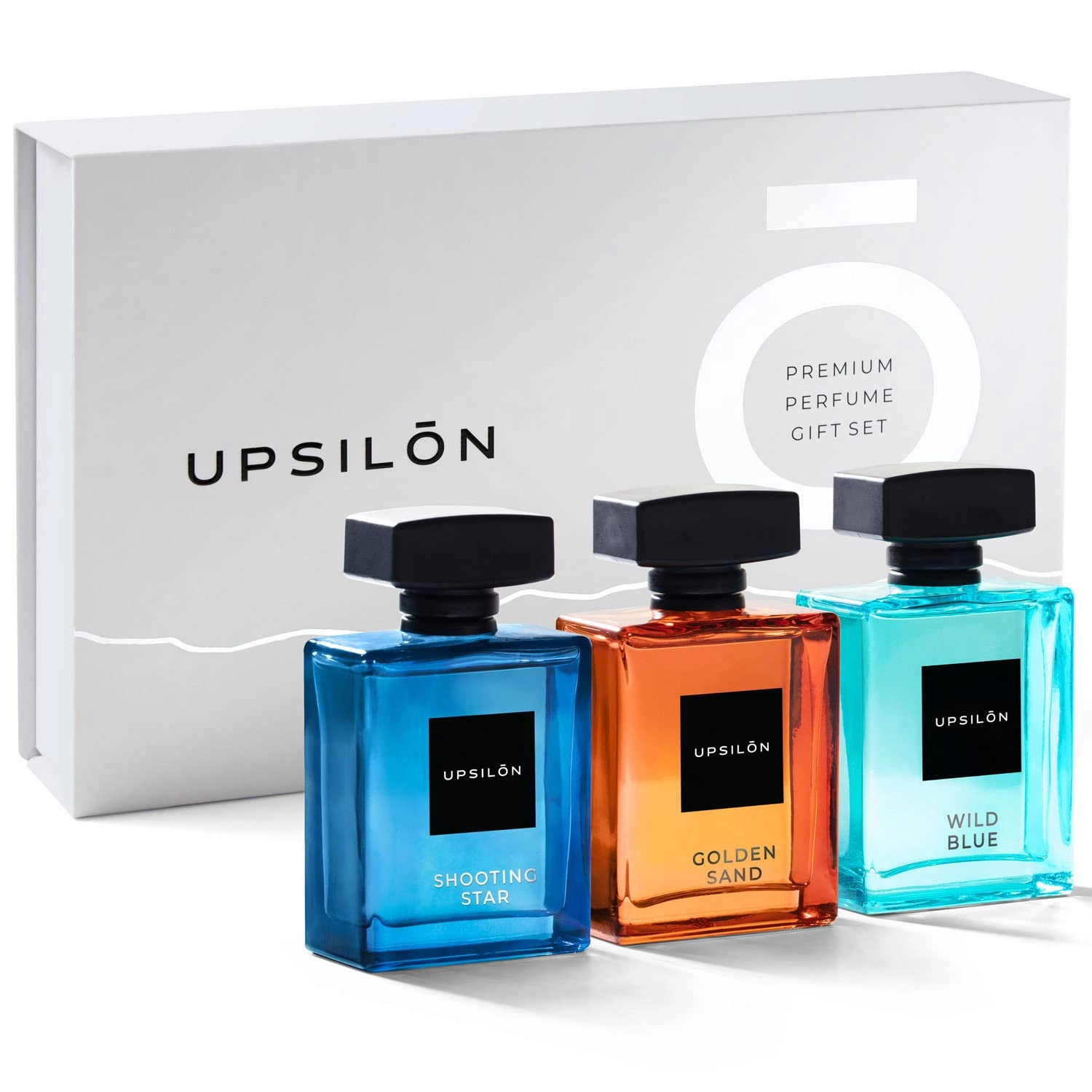 UPSILON Wild Blue Eau De Parfum 100ml + Golden Sand Eau De Parfum 100ml + Shooting Star Eau De Parfum 100ml