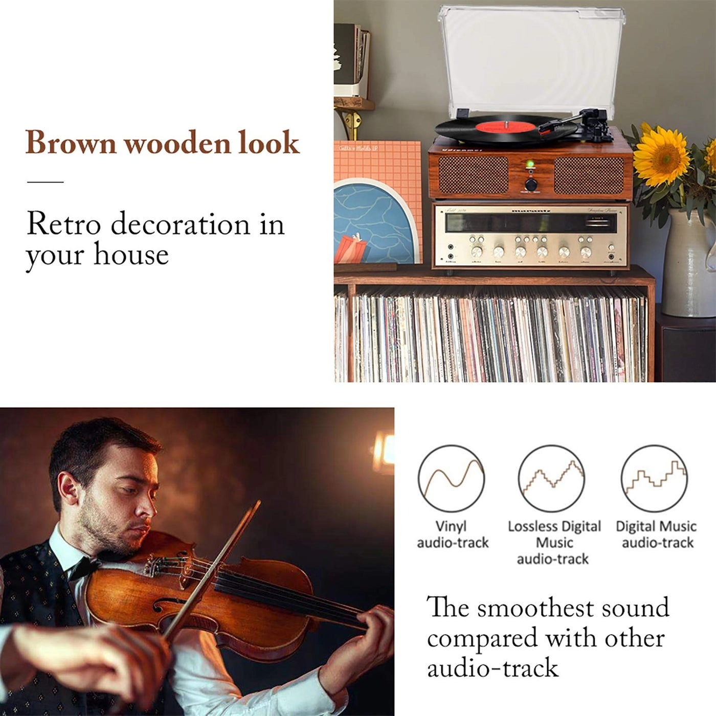 Vinyl Record Player - belt-driven
