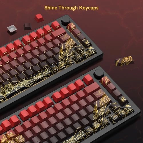 Womier PBT keycaps - 75 Percent Mechanical keyboard