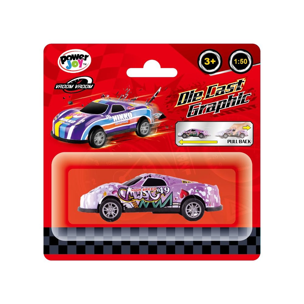 Vroom Vroom Diecast Funky Car - 1pc