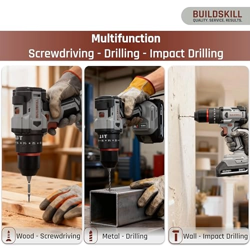 21V Cordless Brushless Drill Machine Toolkit - 1.5Ah