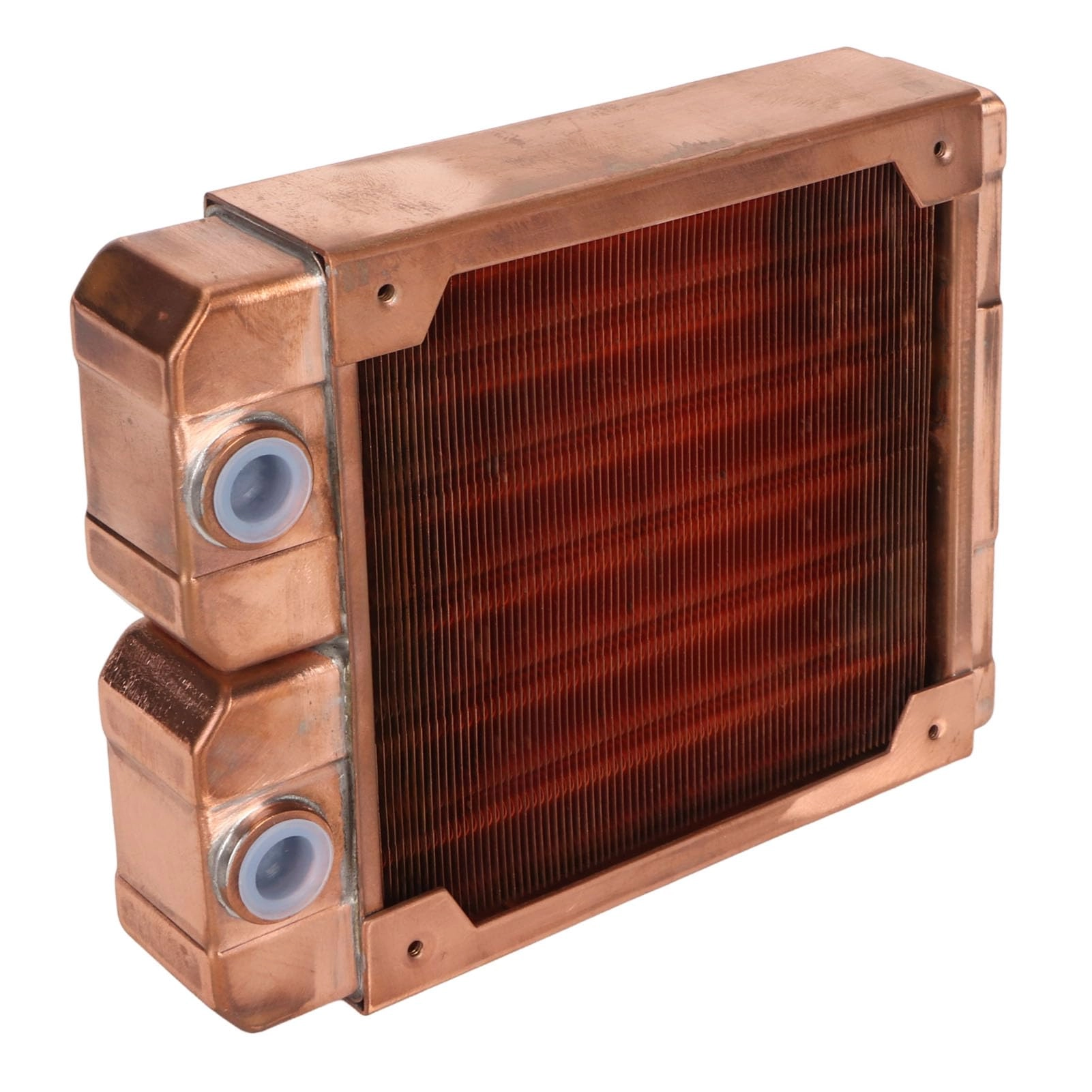 Bewinner Water Cooling Radiator - 7 Pipe 120mm Red Copper