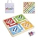Ludo Snakes - Wooden Reversible Travel Set