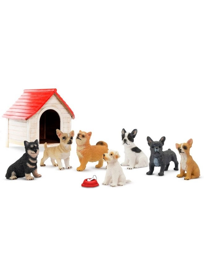 Mini Dog Figurines 12 pcs