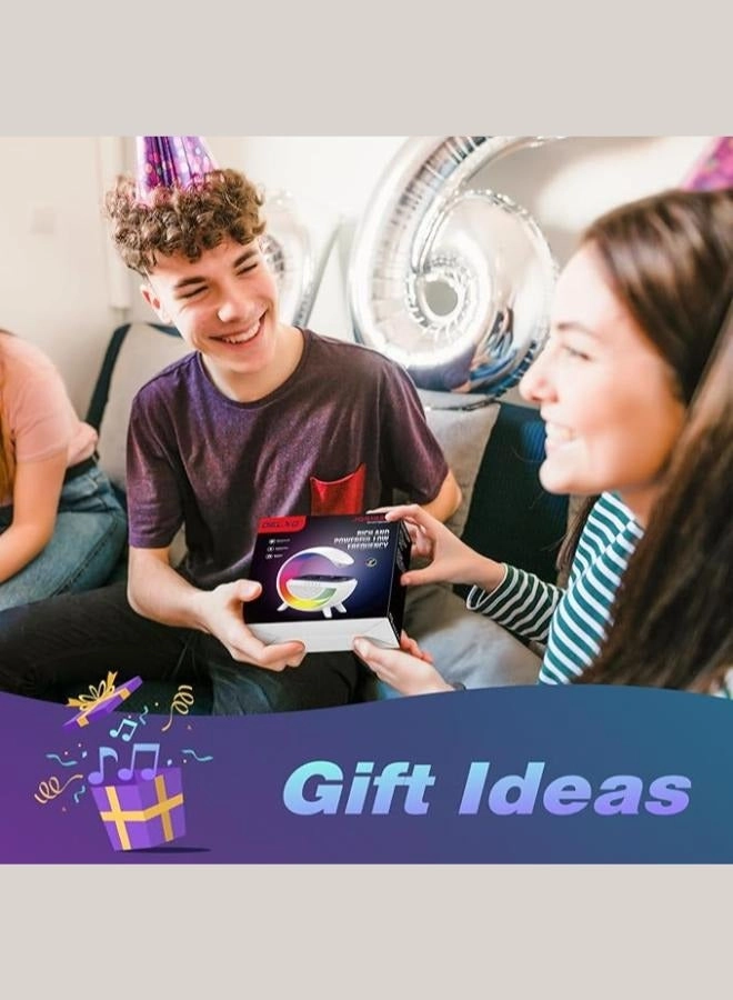 3 in 1 LED Wireless Charging Lamp - white