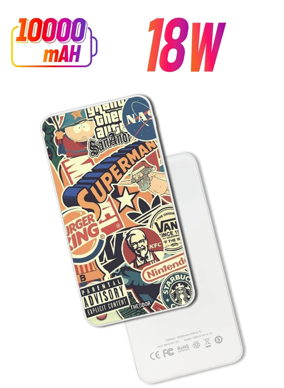 Theodor EX_PPBA606 - 10000mAh 18W PD