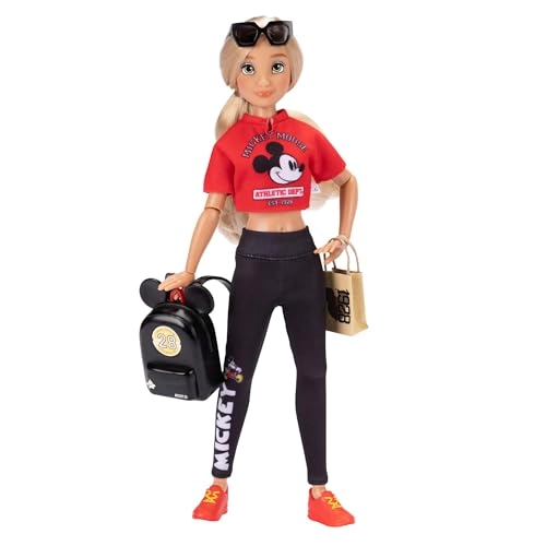 Mickey Mouse Fashion Doll - 11.5" Tall 13 Points of Articulation Two Complete Mix-and-Match Outfits