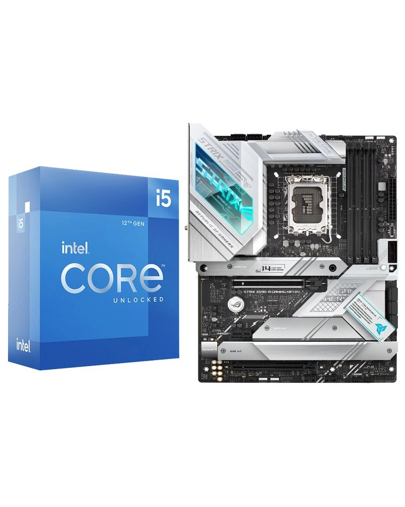 ASUS Core i5-12600K - Boxed Processor + ROG STRIX Z690-A - Gaming WIFI D4