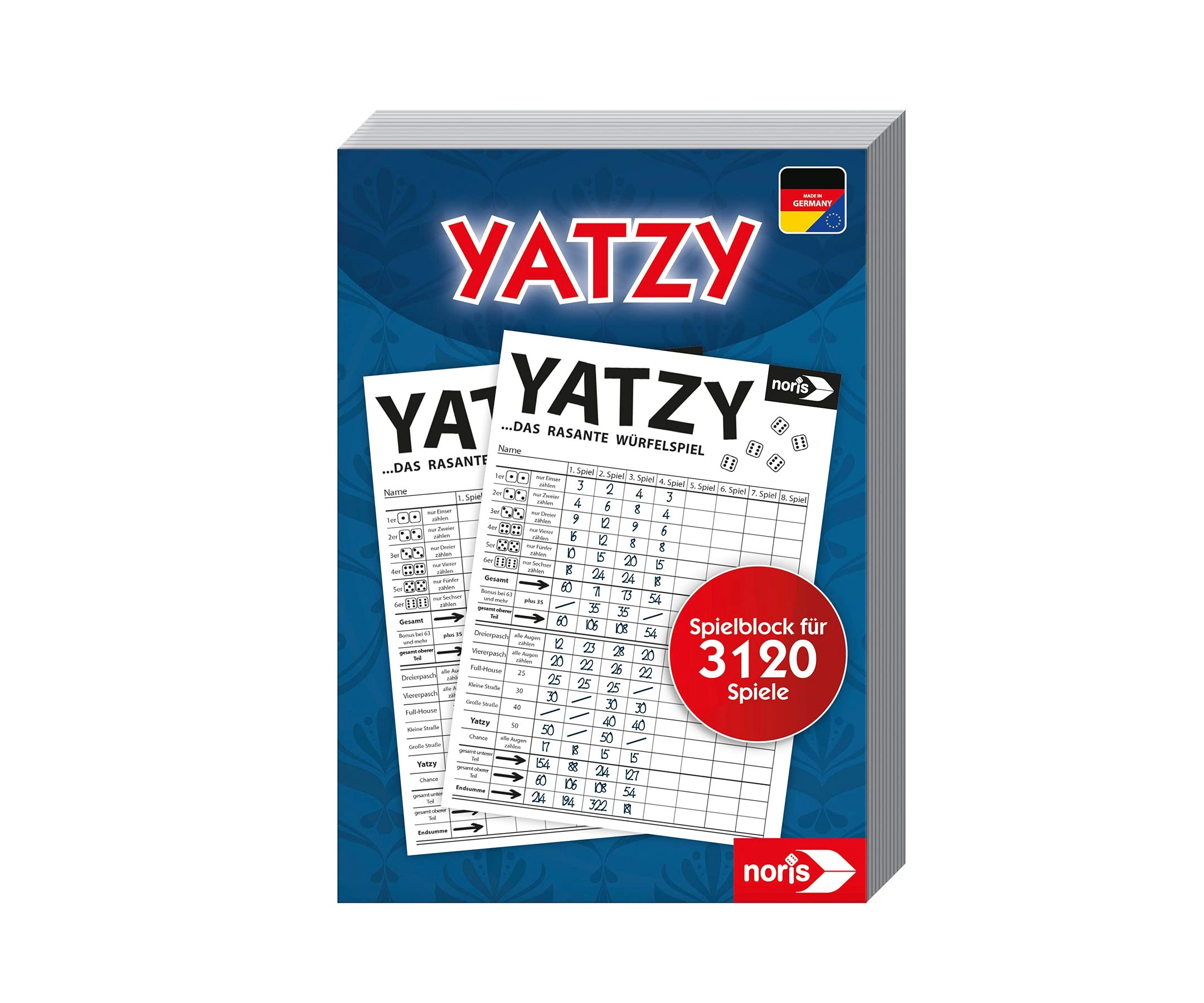 Noris Yatzy Game Block - 3,120 Games