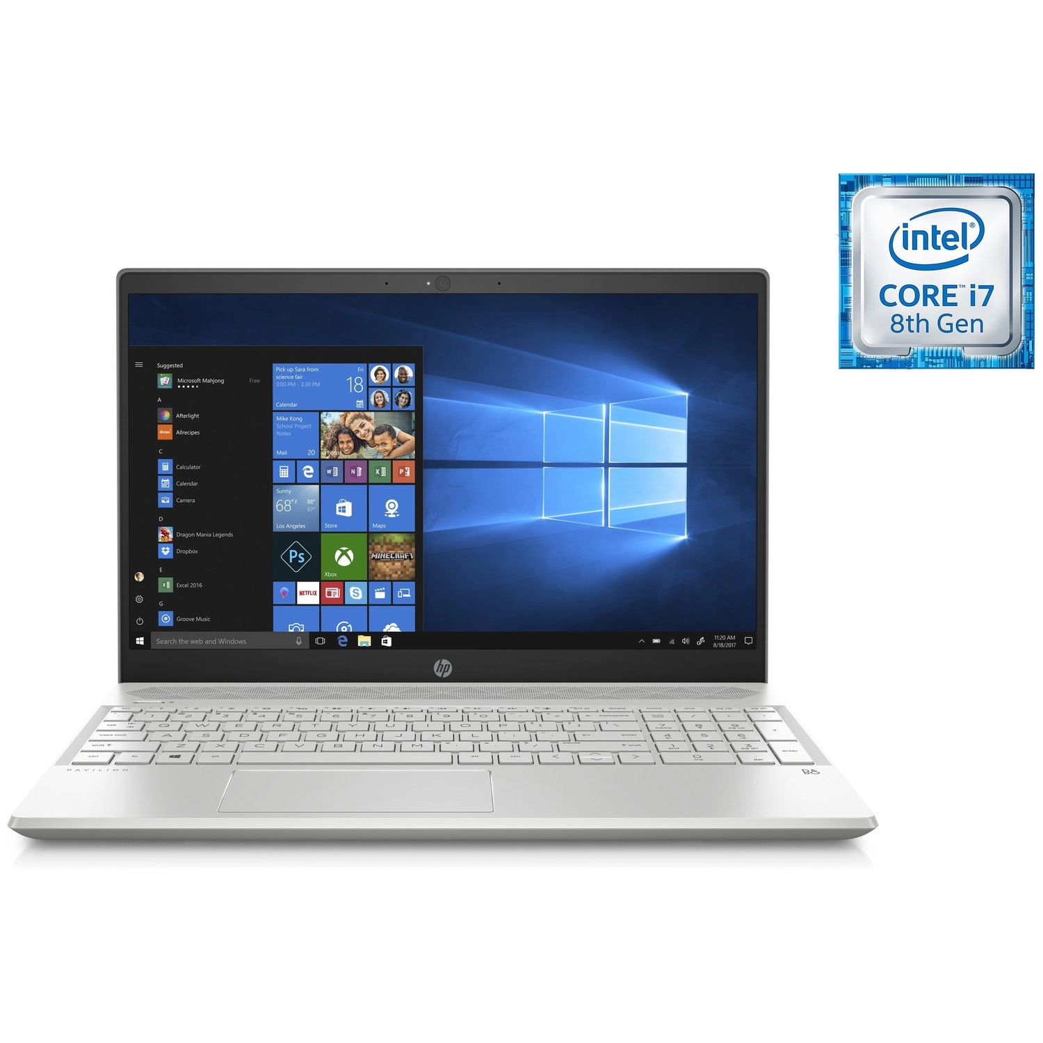 HP Pavilion 15-CS1001NE - 15.6'' Core i7 16GB DDR4 1128GB HDD+SSD