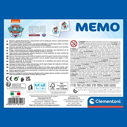 Memo Paw Patrol - 0 - 6 years