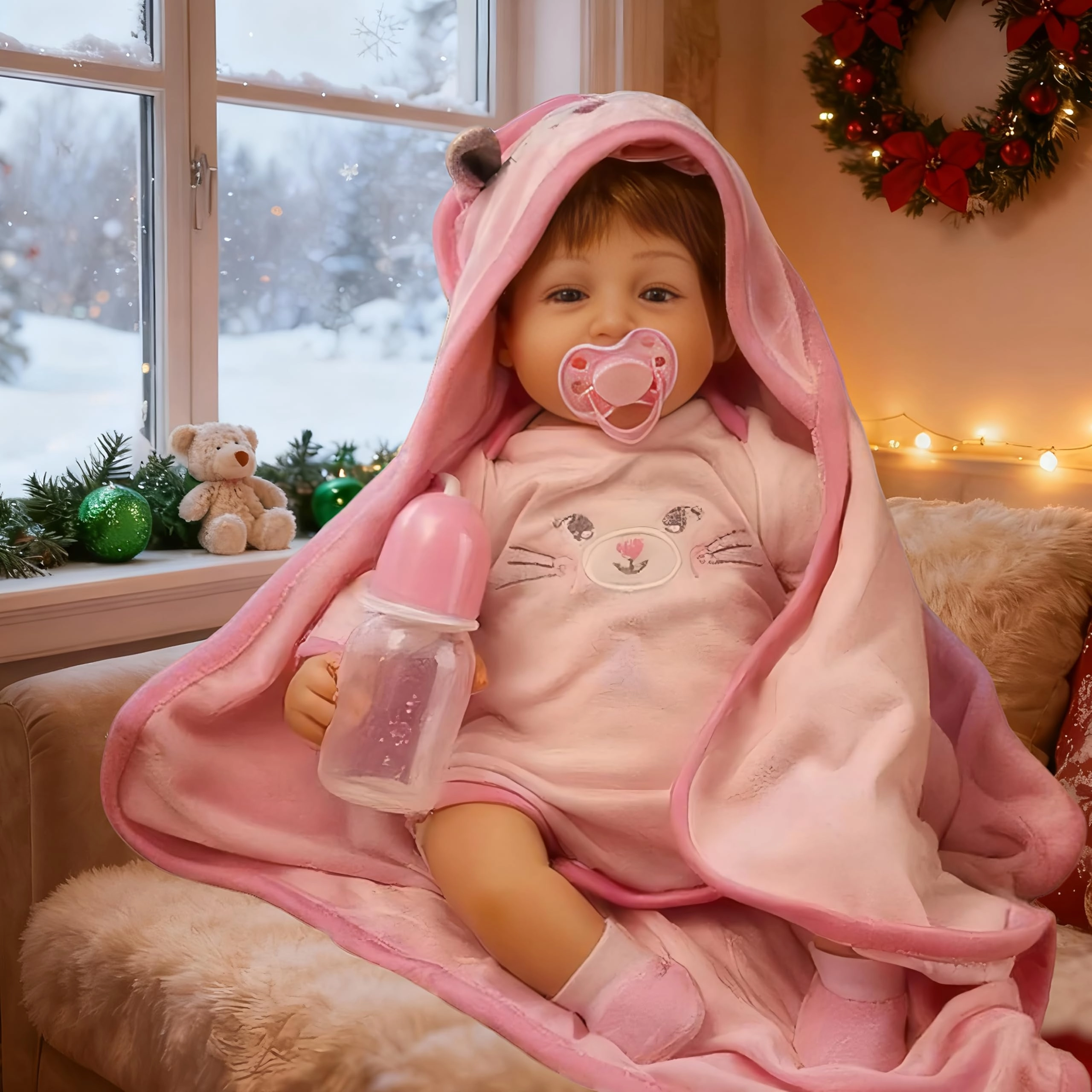 JRLCGYP Reborn Baby Doll - 16 inch Vinyl Silicone Ages 3+