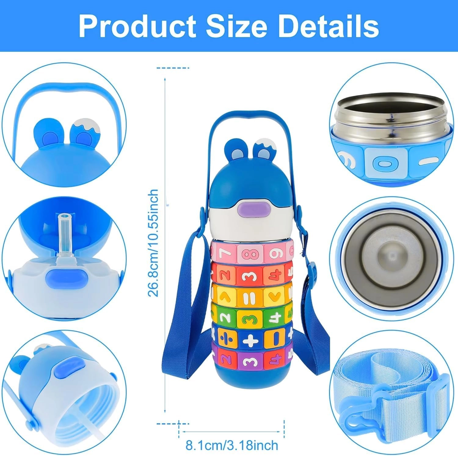 Kids Math's Learning Water Bottle - 430ml