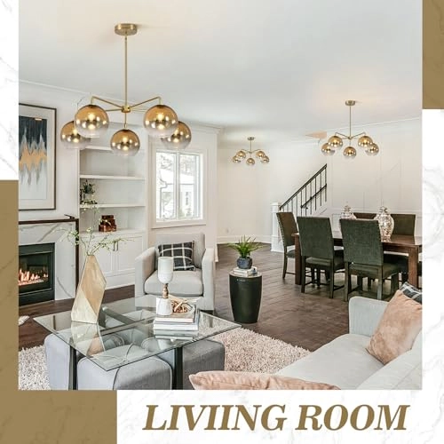 Modern Farmhouse Pendant Chandelier - Warm white/neutral white/cool white