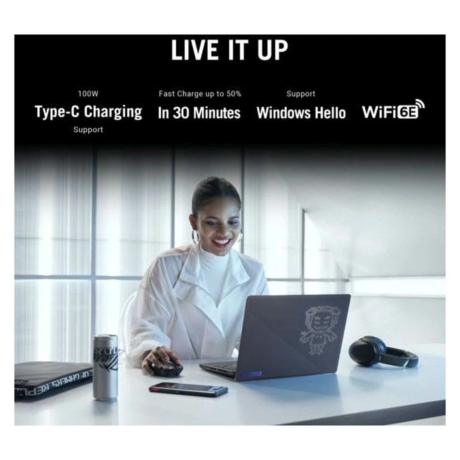 ROG Zephyrus G14 GA402RJ-L8170W - 14'' Ryzen 7-6800HS 16GB DDR5 1TB SSD