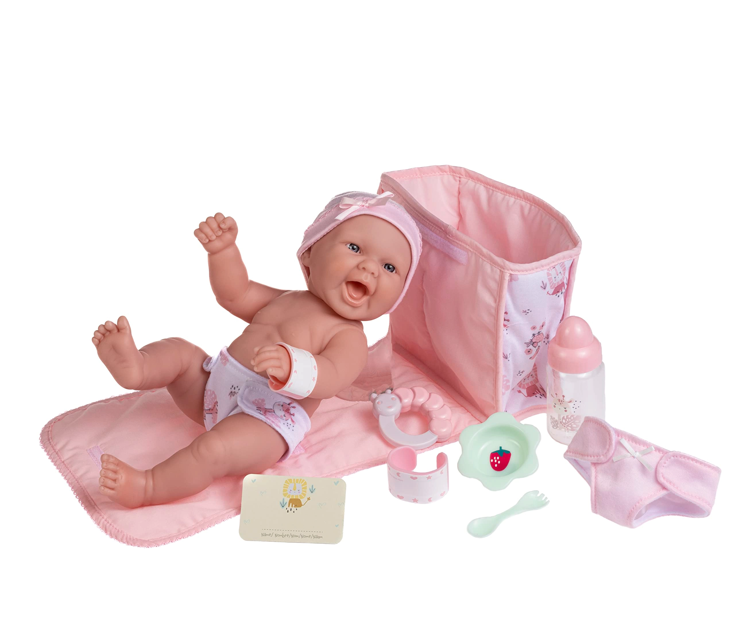 JC Toys La Newborn Baby Doll Gift Set - 10 Piece 13 inches Ages 2+