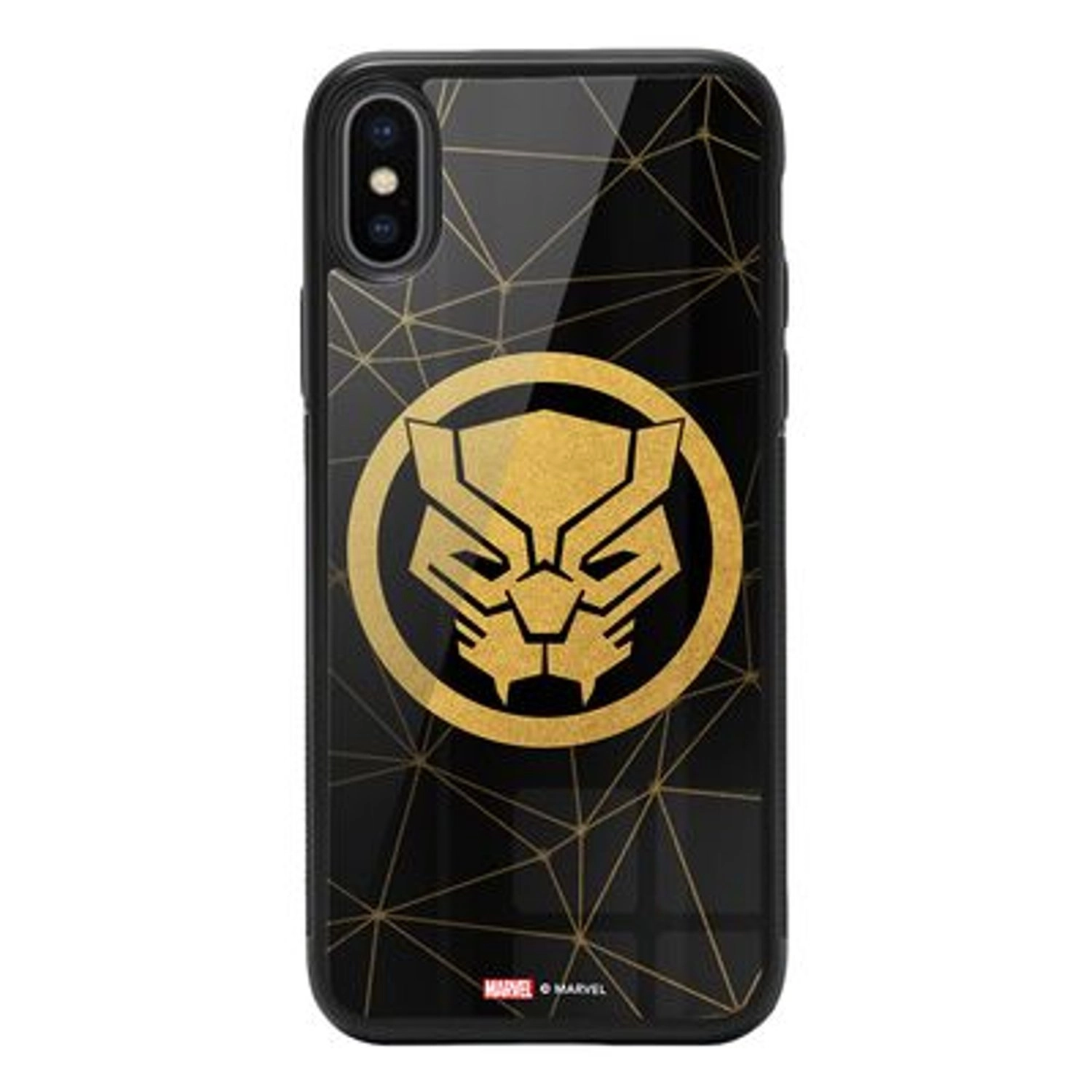 Wackylicious Black Panther logo iPhone XS Cover Back Case for iPhone Xs