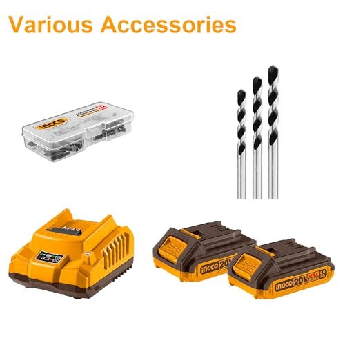 20V Cordless Impact Drill - 2x2.0Ah