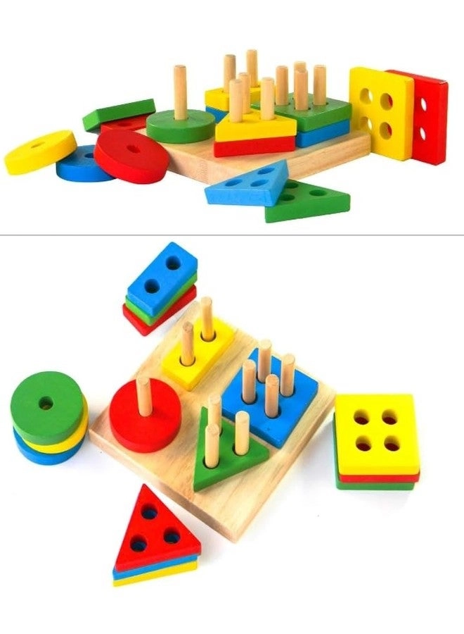 Manos Wooden Geometric Shape Sorting Board - 1-3 Years 1 pieces