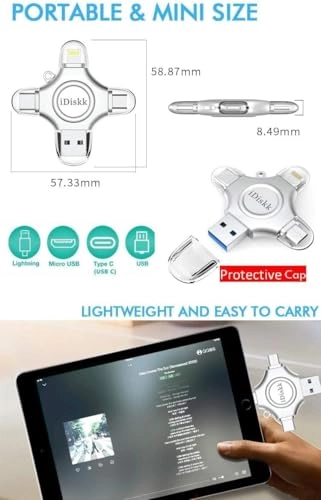 Photo Stick - USB 3.0 Lightning USB-C 128GB