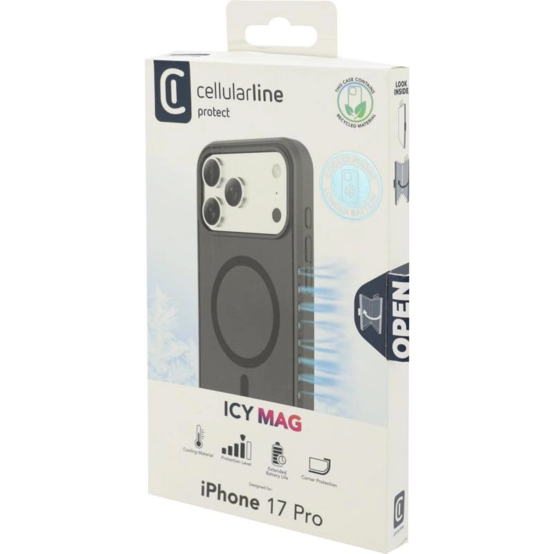 Cellularline Icy Mag Back Cover with MagSafe for iPhone 17 Pro