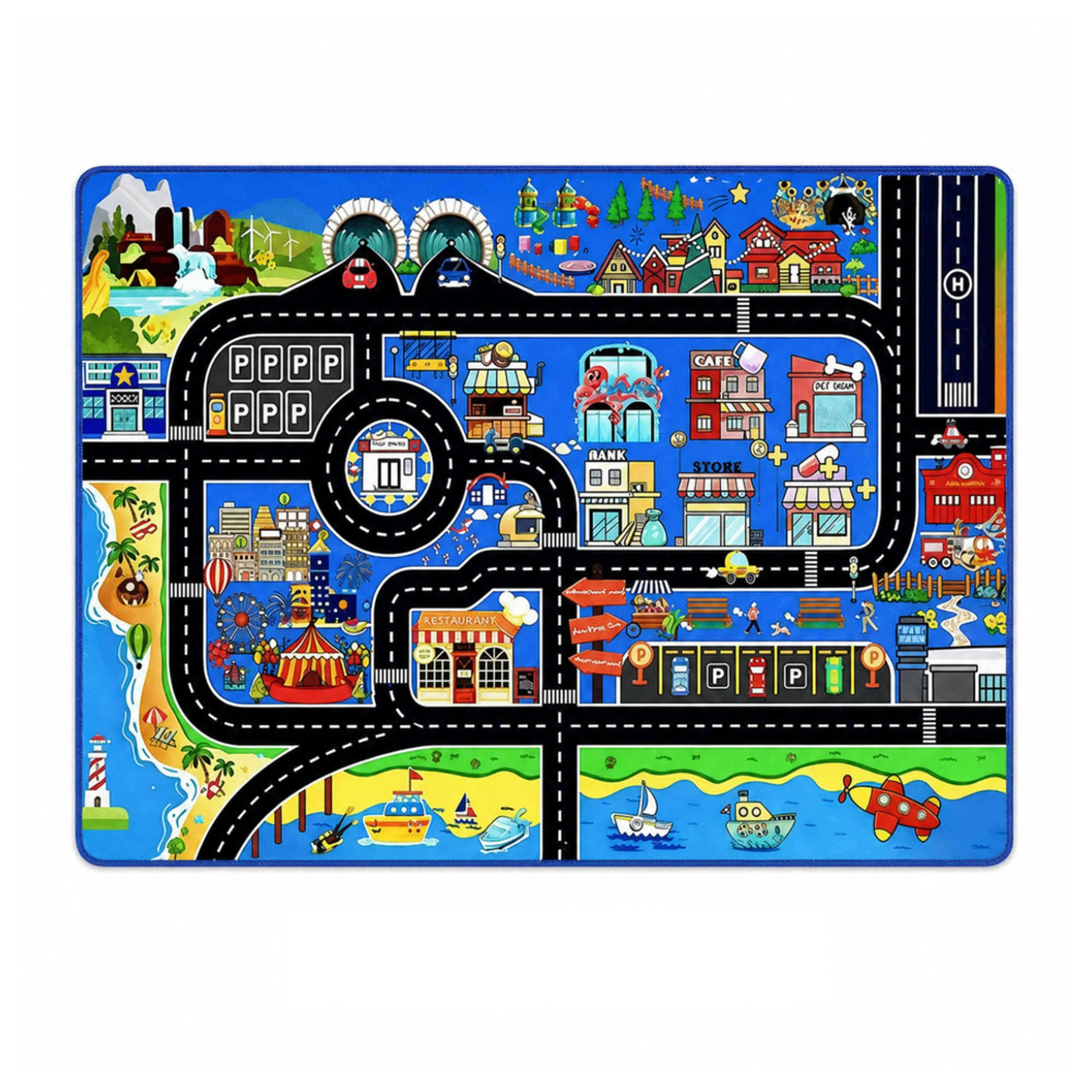 Factory Price City Map Cushion Play Mat - 0 month