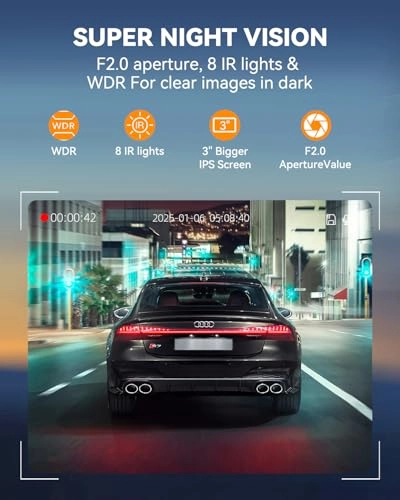 360° Dash Cam - 1440p