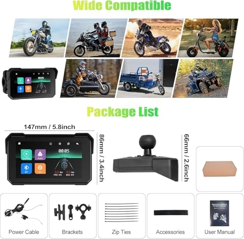 Motorcycle Navigation Display - 5 inch