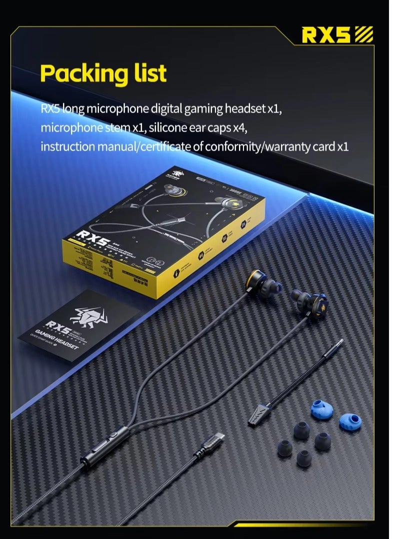 RX5 Wired Headphone