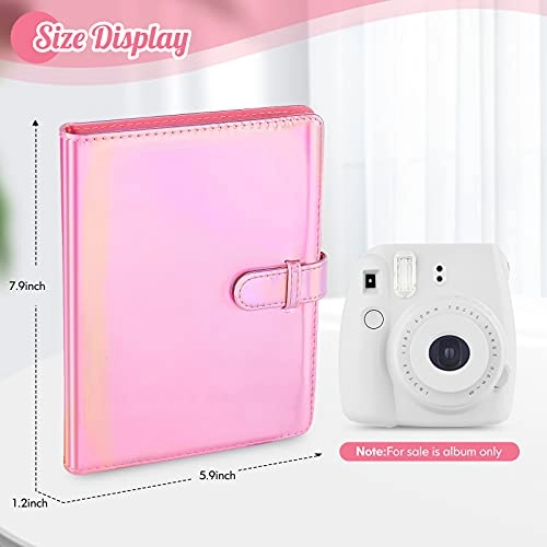 3.5x2.3" 256 Pockets PU Leather Photo Album
