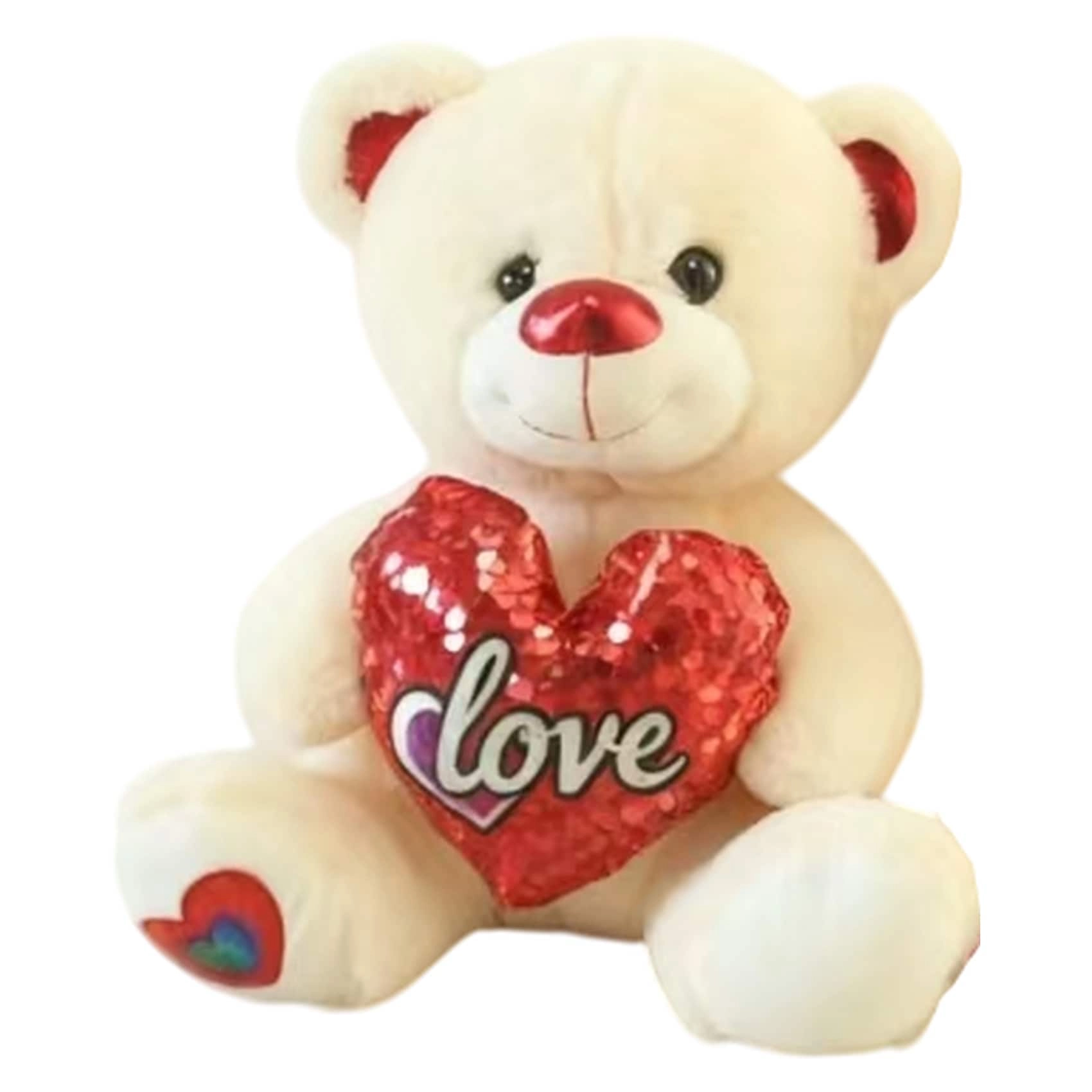Carrefour Teddy With Heart XJ512 - 40 cm Plush