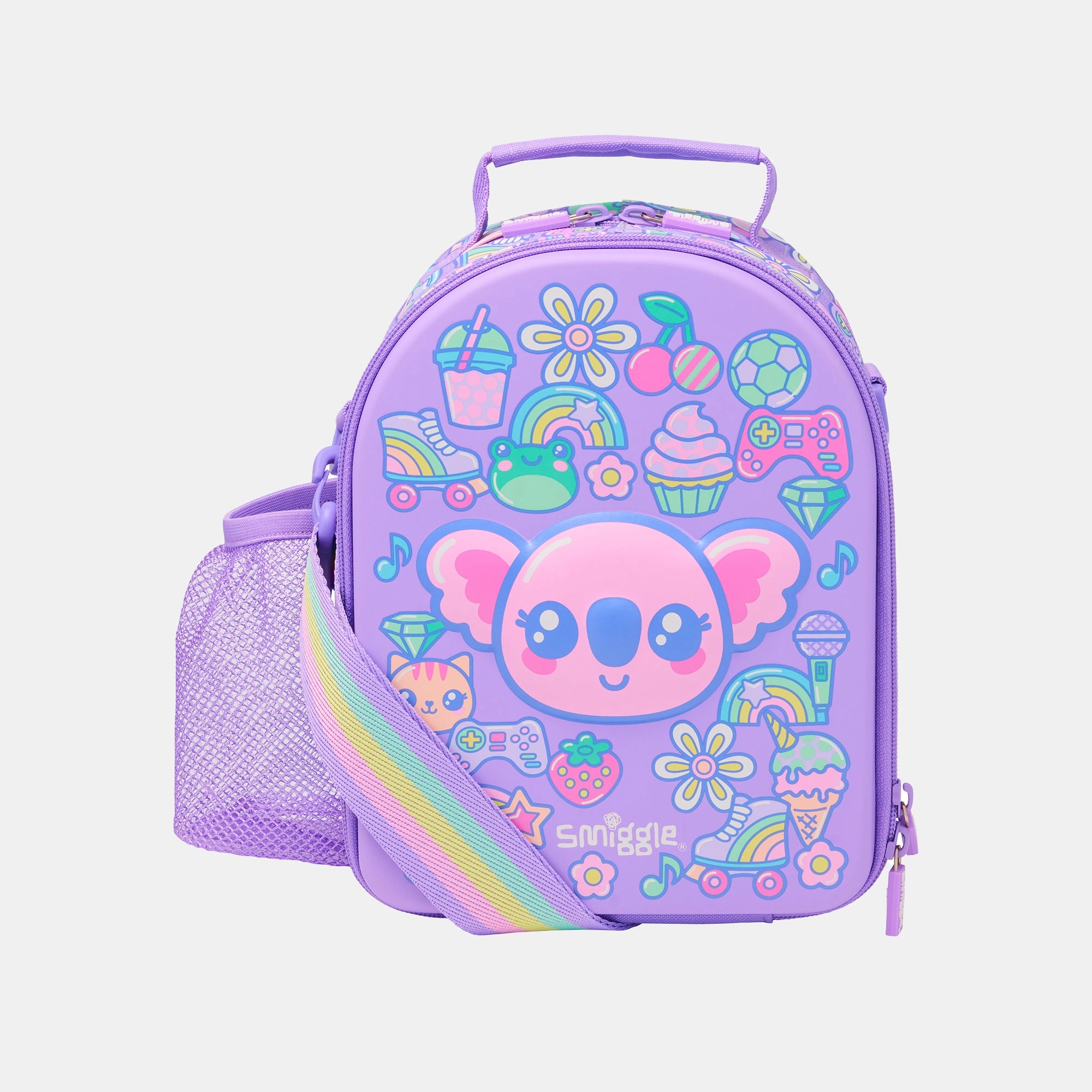 Smiggle Hardtop Level Curve Lunchbox - Curious