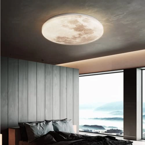 LED Moon Ceiling Light - white light warm light 3 colors