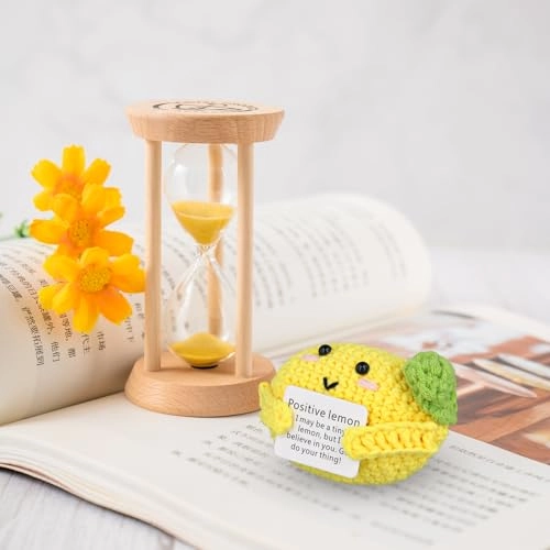 Positive Lemon - 10 cm Crochet Wool yarn