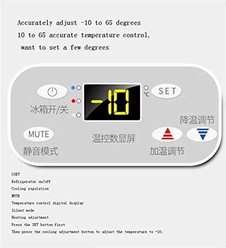 mini portable refrigerator - digital thermostat dual-use