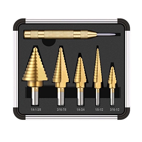 Step Drill Bit Set - 5PCS HSS