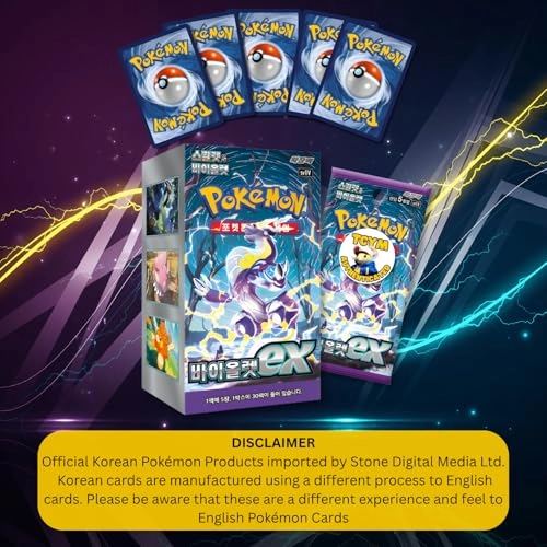 Pokemon Scarlet and Violet Base Set Violet Ex Korean Booster Box - Korean 30pcs