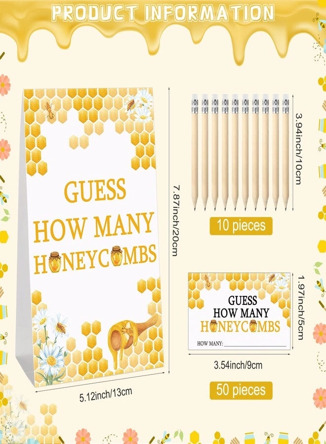 Bee Baby Shower Games - 63 Pcs