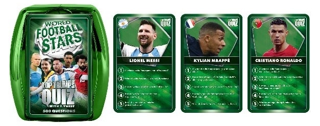 Winning Moves Toptrumps Quiz Game: World Football Stars