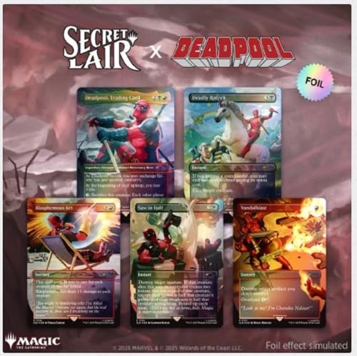 Secret Lair x Marvel's Deadpool - 5pcs