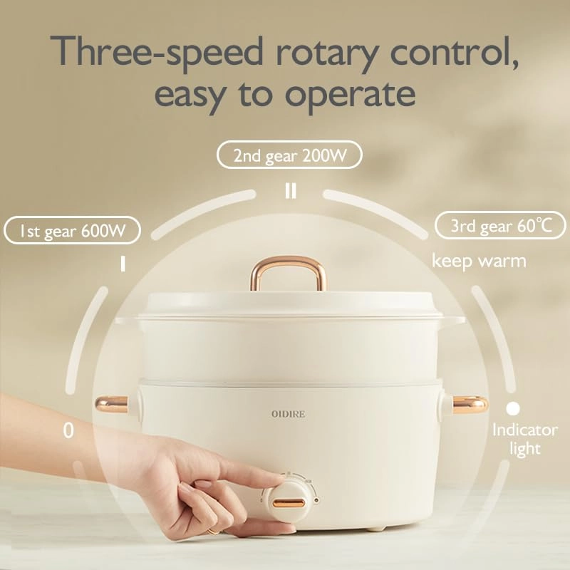 Electric Hot Pot Cooker - 3 Liters