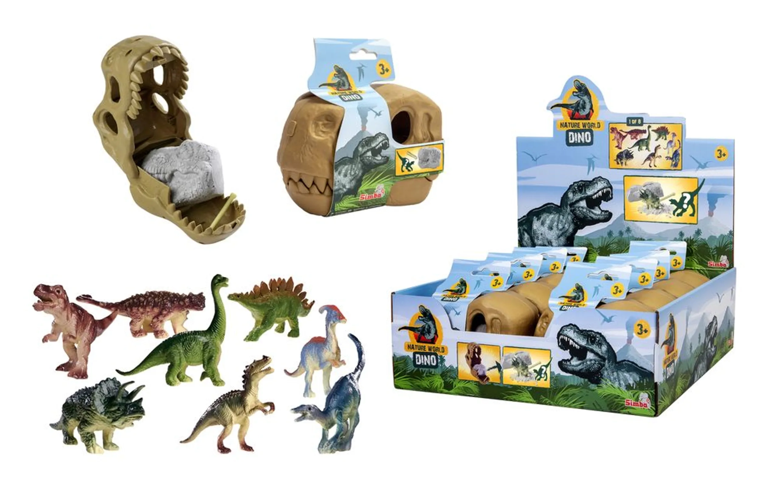 Simba Nature World Dinosaur Skull Excavation Kit Science - 3 years+