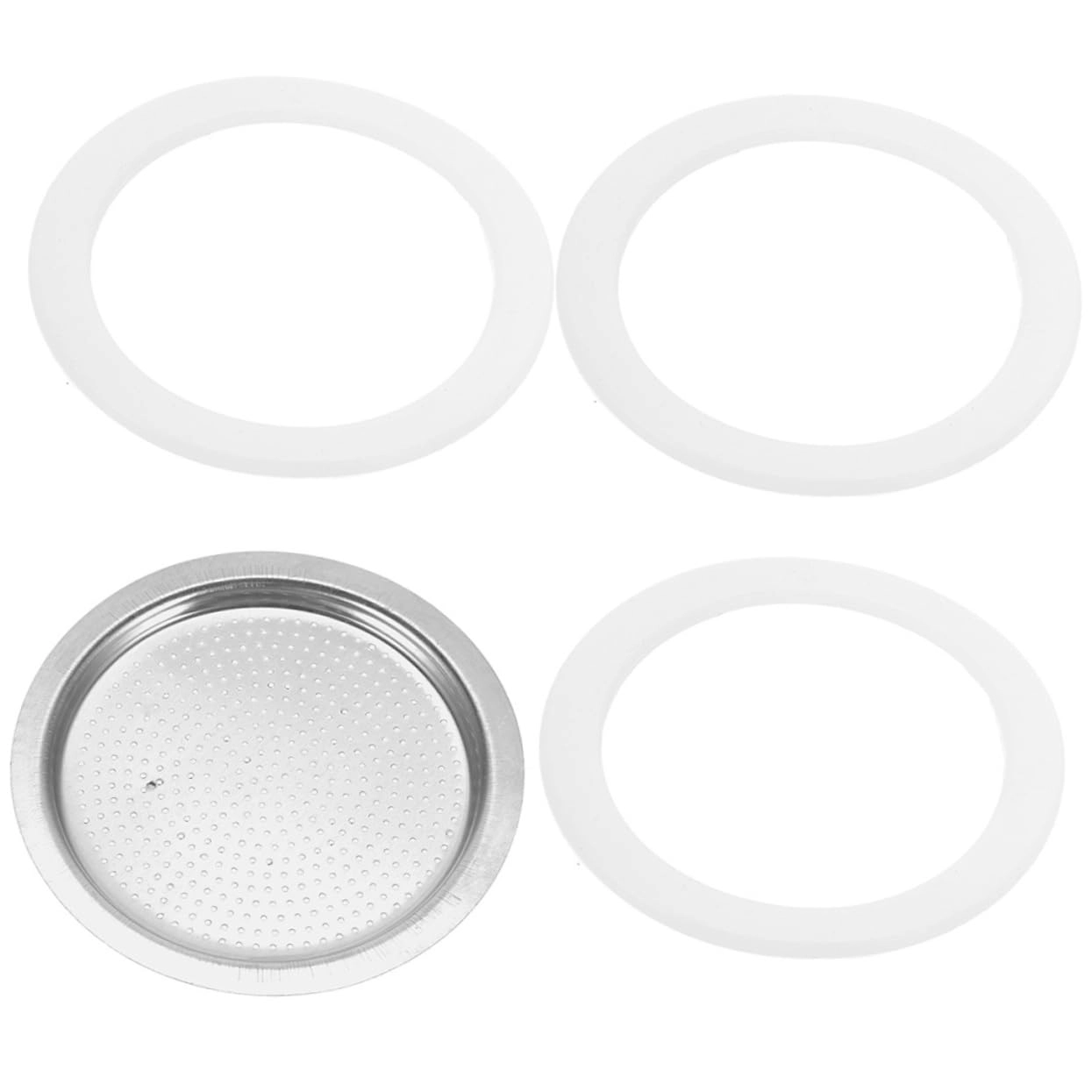 Coffee Pot Gasket - 6.40X5.00X0.20cm + Filter