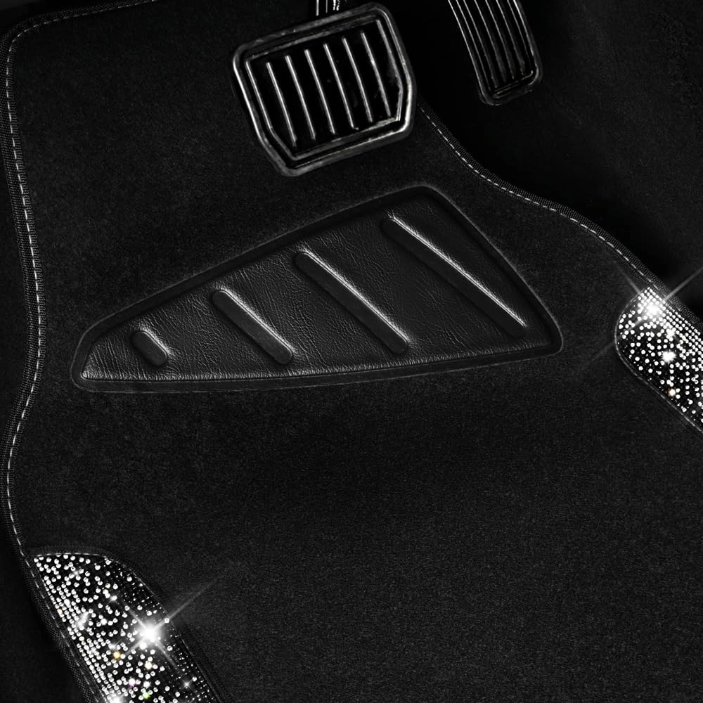 Bling Diamond Car Mats - 4.0 Count Universal Fit