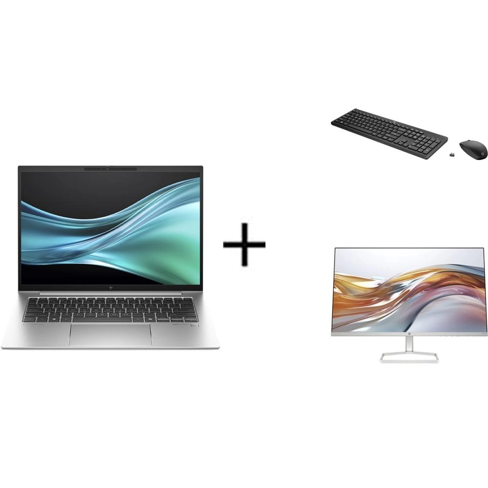 Elite Book 840 U7-155U - 14'' Core Ultra 7-155U 16GB 512GB SSD + 230 Wireless Mouse and Keyboard + Series 5 524sw