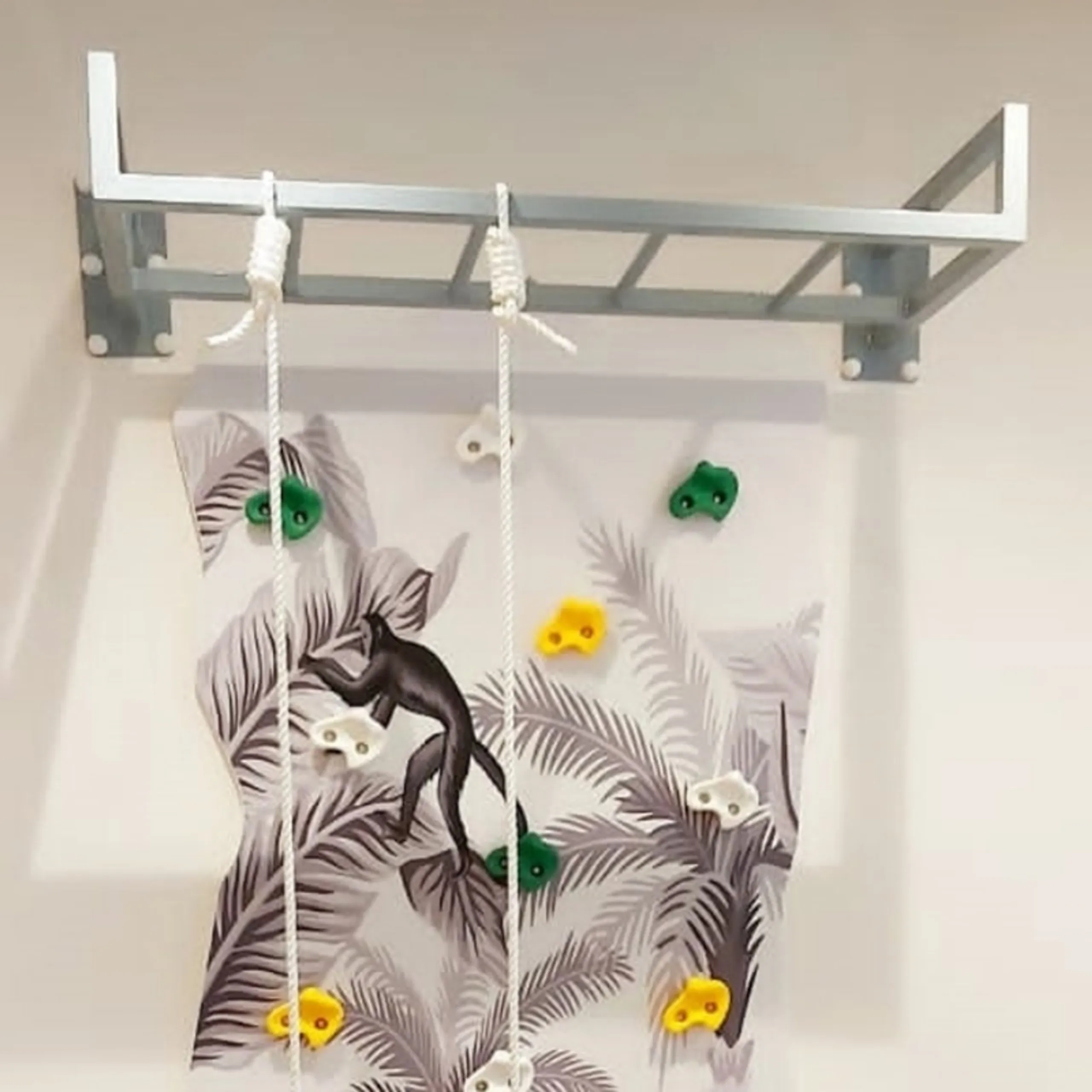 Jungle Climbing Wall - 120 x 240 cm with monkey bars