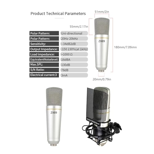 ZX89 Wired Microphone - 48V Large Diaphragm