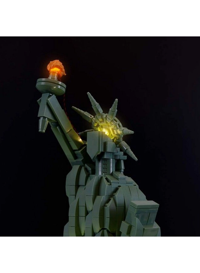 Led Lighting Kit For Architecture Statue Of Liberty - Compatible With Lego 21042