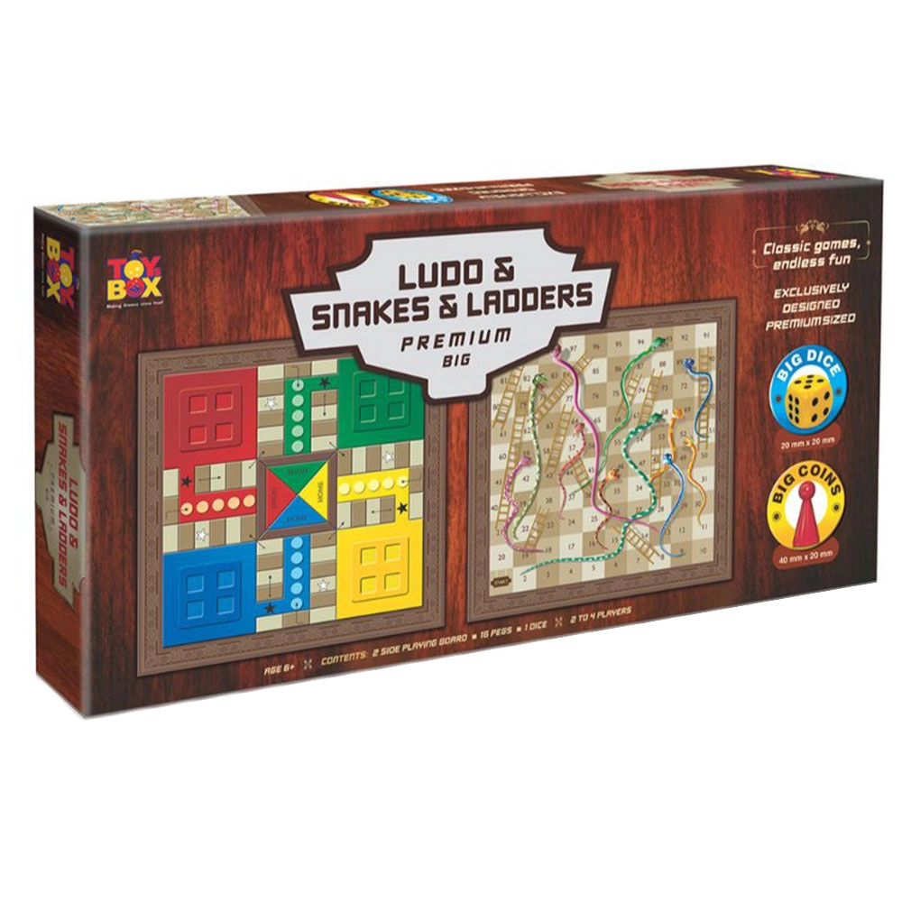 Toybox Ludo Snakes and Ladder - Suitable for 4 years & above