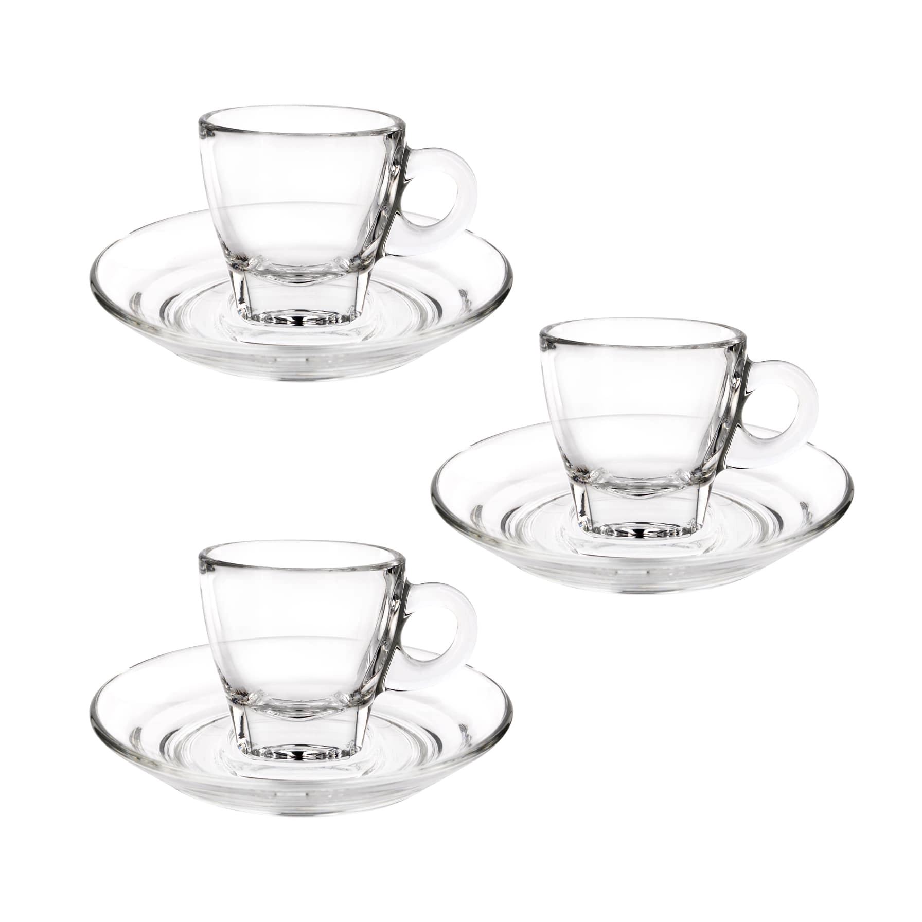 Ocean Caffe Espresso Cup & Saucer Set - 6 pcs